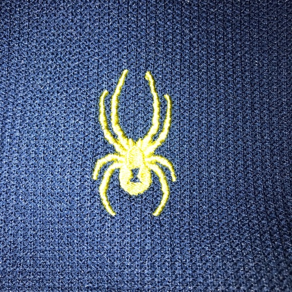 🆕 Spyder Men’s Half Zip Outbound Stryke Sweater Jacket, Blue - Picture 5 of 10